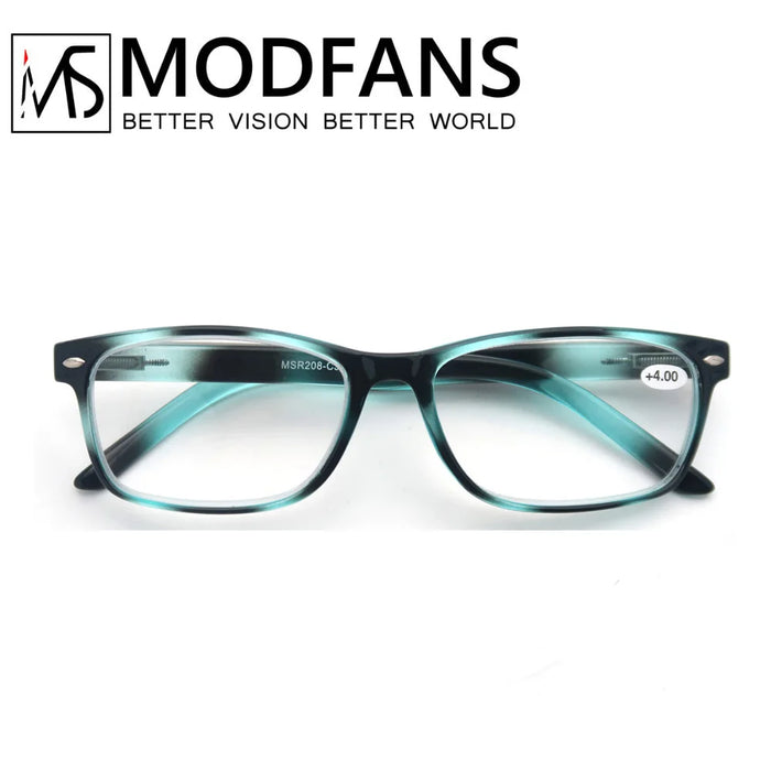 Women Reading Glasses Men Readers Eyeglasses Classic Rectangle Frame Design Flexble Spring Hinge wirh Diopter +1.0 to +4.0