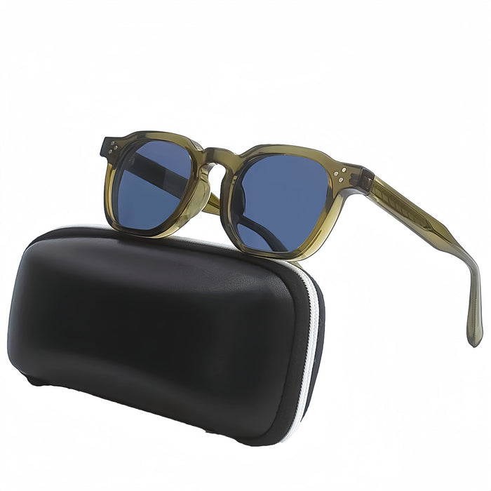 HBK New Square Vintage Sunglasses Men Square Fashion Punk Sun Glasses for Women Outdoor Travel Driving Beach Eyewear UV400