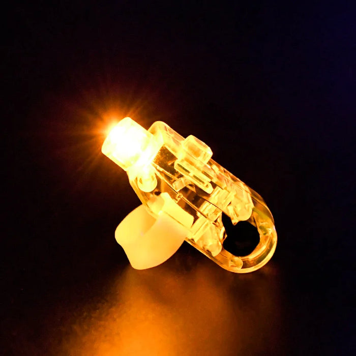 20Pcs 6 Color Luminous LED Finger Lights Glow In The Dark Finger Flashlights Toys For Kids Birthday Wedding Rave Party Supplies