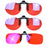 Antilentes de luz azul con clip Lentes rojos con clip para dormir mejor Lente naranja con clip para jugar o trabajar Lente amarilla polarizada para conducir