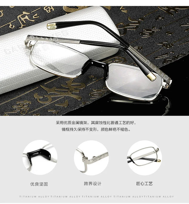 2023 New High-Definition Glass Lens Reading Glass For Men And Women Protection Presbyopic Glasses Comfortable