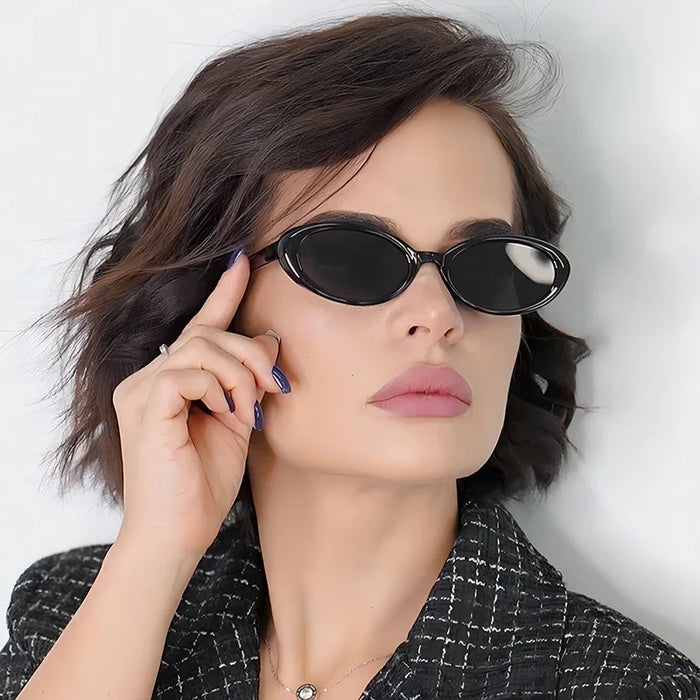 Fashion Small Oval Sunglasses Women Classic Vintage Men Sun Glasses UV400 Female Shades