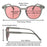 SHINU FL-41 Gafas FL41 Cristales Tintados para Hombre y Mujer, Lentes Rosa FL41 Bloqueadoras de Luz Azul Verde 480-520nm, Gafas para Migraña