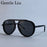 Gafas de sol polarizadas ovaladas piloto estilo Steampunk de gran tamaño para hombre, marca de lujo 2026, con doble puente, gafas de sol para hombre, lentes clásicas