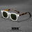 HBK Fashion Retro Men Sunglasses Classic Square Frame  Design Sun Glasses Women Outdoor Travel Party Business Festival Gift