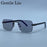 Rimless Square Punk Sunglasses Men 2026 Luxury Brand Designer Vintage Hip Hop Sun Glasses Cut Edge Eyewear Fashion Driving Shade