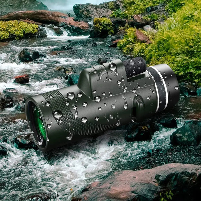 80x100 HD ZOOM Powerful Monocular Telescope Portable Binoculars Long Range Telescope Hunting Camping With Tripod Phone Clip