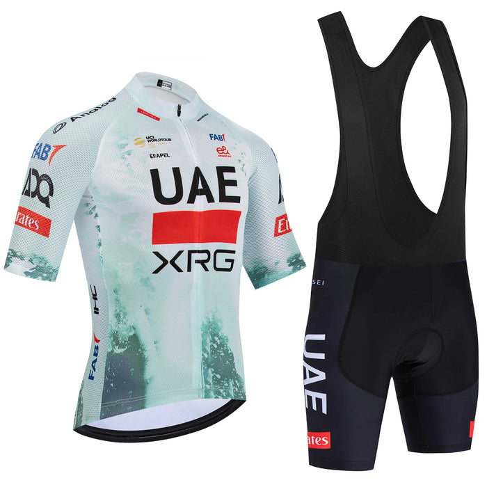 2026 New WHITE Cycling Jersey UAE Team Bike Jersey Shorts 10 Color Men Women Quick dry Ropa Ciclismo Pro Bicycle TShirt Clothing
