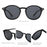 ZENOTTIC 2 Pack Polarized Sunglasses for Women Men Vintage Round and Square Frame UV Protection Shades Driving Sun Glasses