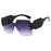 Vintage Rimless Square Sunglasses Women Men Wide Leg Big Frame Sun Glasses Shades UV400 Oculos Gafas De Sol Luxury Brand