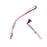 Women's bifocal reading glasses with anti-blue light, folding case, oval pink, for presbyopia.