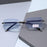 Diamond Studded Frameless Blue Light Reading Glasses for Men And Women with Blue Film Flat Light Cut Border