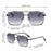 Gafas de sol de aviador con doble puente de estilo retro de lujo VIOLA MAG, gafas de piloto prémium, gafas de sol cuadradas de diseñador de moda con protección