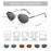 ZENOTTIC Retro Small Polygon Polarized Sunglasses Women Metal UV400 Sun Glasses Men Anti-Glare UV400 Goggles Driving Eyewear