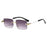 New Retro Rimless Sunglasses Women Fashion Square Sun Glasses Men Designer Man's Brand Shades Trendy UV400