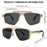 Steampunk Polygon Sunglasses Men 2026 Luxury Brand Designer Metal Frame Square Double Bridge Sun Glasses Vintage Driving Shades