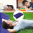 Almohadas de colchón de aire de 47x30cm Cojín para dormir de camping al aire libre Almohadas inflables cuadradas plegables Respaldo de viaje Reposacabezas de avión grande