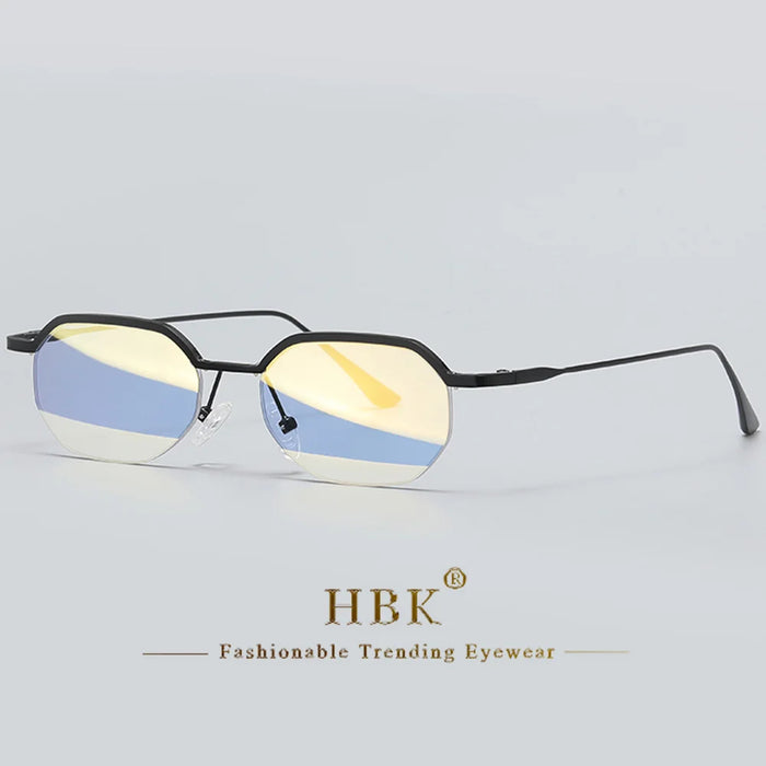 HBK New Retro Small Frame Sunglasses Men Polygonal Lenses Sun Glasses Women Activities Travel Party Eyewear Women Summer Style