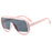 Gafas de sol de piloto de moda de gran tamaño para hombres, gafas de sol únicas con montura hueca para mujeres, lentes de espejo degradado retro de una pieza con protección UV400, sin montura