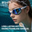 Scvcn Adult Anti-fog Swimming Goggles Fashion Swimming Sunglasses UV400 Professional Underwater Sight Eyewear Frameless Glasses