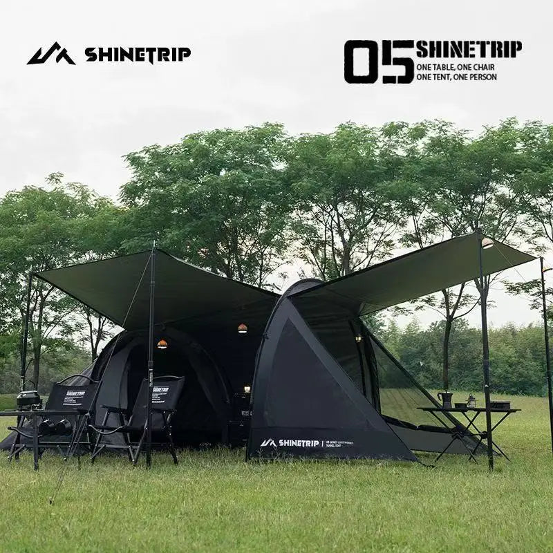 ShineTrip Lightweight 2-Person Tunnel Tent Oxford Cloth Waterproof Sunscreen Portable Outdoor Travel Camping Tent