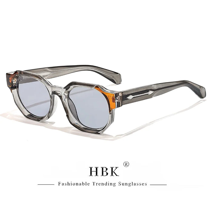 HBK Fashion Punk Sunglasses for Menluxury Brands Polygon Core Insert Leg Sun Glasses Women Summer Beach Party Ideal Choice