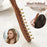 Sandalwood Copper Bead 10 Tooth Scalp Massage Comb and Acupressure Face Massager for Jaw Tension Relief Facial & Neck Relaxation
