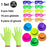 6 12 24 30 Pièces de fournitures de fête néon Chapeaux formels néon phosphorescents à la lumière UV Chapeau fluorescent Décorations de fête à lumière UV pour adultes