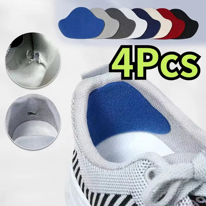 4/6 Paires de patchs de réparation de chaussures, protège-talons, anti-usure, trou de fixation, patchs de réparation autocollants, doublure de soin des pieds pour semelle intérieure