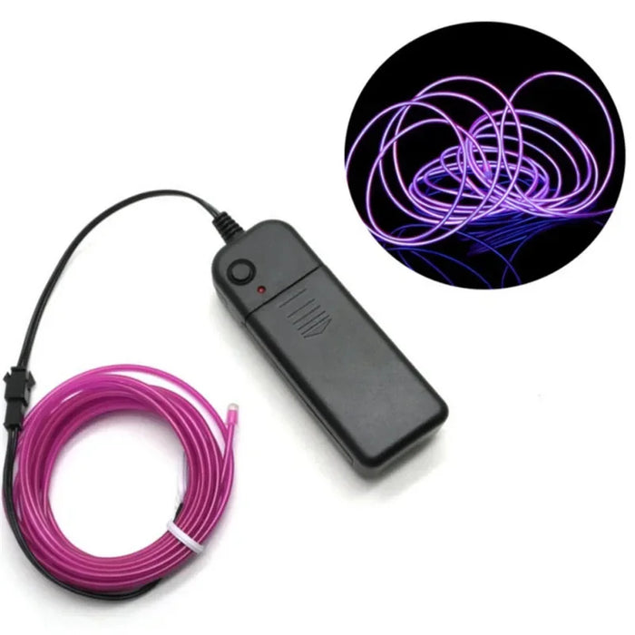 Flexible Neon Light Glow EL Wire Rope Cable LED Lights For Christmas Dance Rave Decoration DIY Shoes Clothing USB LED Strip Lamp