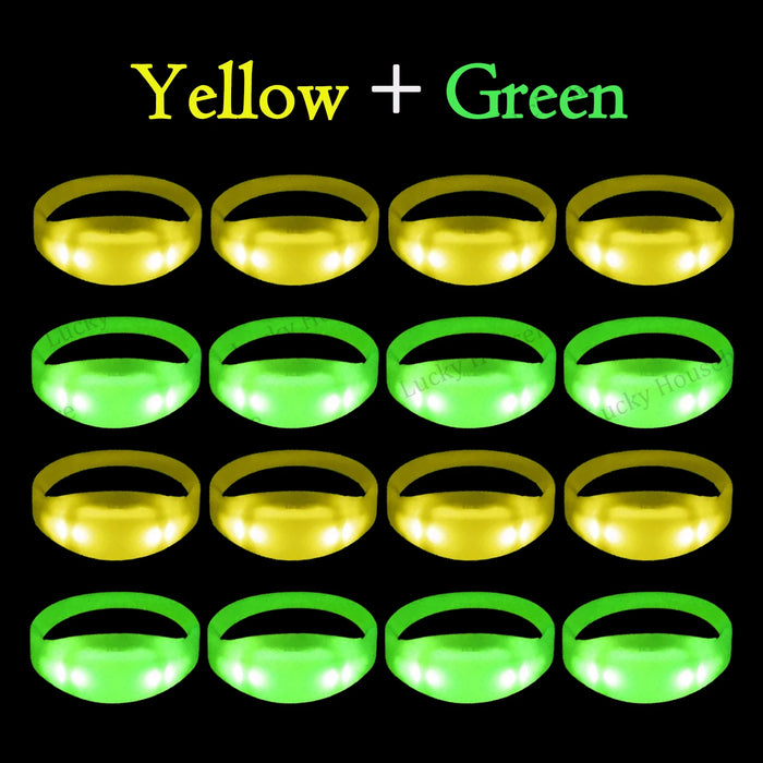20-100PCS Music&Sound Activated Light up Bracelets Glow Bracelets Rhythmic Led Bracelet Luminous Bracelet Wedding Accessories