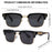 Retro Photochromic Classic Square Punk Sunglasses Men Metal Frame Driving Sun Glasses Male Vintage Luxury Brand Eyewear Shades