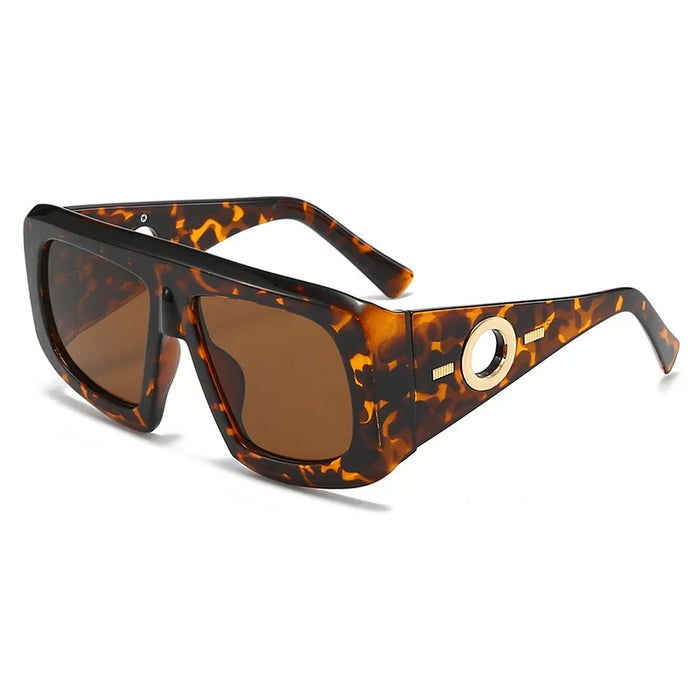 Square Sunglasses Women Men Travel Wide Glasses Legs Shades Male Female UV400 Gafas Oculos Retro Brand Designer Luxury