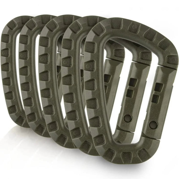 1-10Pcs Clips Mosquetón Táctico Militar Accesorios Hebilla D-Ring Mosquetón Montañismo Mochila Colgante Llave Gadget Exterior