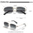 HBK Square Rimless Sunglasses Women Retro Metal Sun Glasses Men Luxury Party Business Gradient Shades 2024 Summer Style