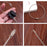5-20pc Llavero de alambre Cuerda Mosquetón Equipo de camping Cable de acero inoxidable Bucle Tornillo Anillo de bloqueo Llavero Hebilla캠핑용품 땡처리