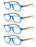 Reading Glasses for Men Women Fashion Wood-Look Plastic Eyeglass Frame Spring Hinge Stylish Readers Magnifying Glass Eyewear
