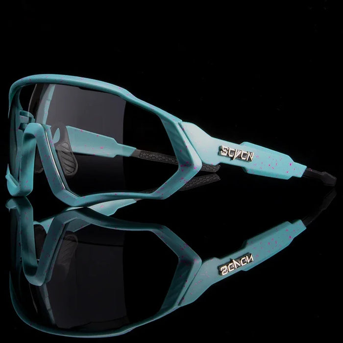 SCVCN Photochromic Bicycle Sunglasses Men Women Sport Runing Goggles UV400 Mountain Road Bike Bicycle Glasses MTB Eyewear