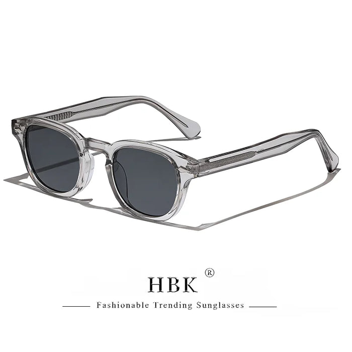 HBK Fashion Men's Sunglasses Gradient Lens Design Sun Glasses Simple Round Women Daily Wear Outdoor Shopping Travel Party