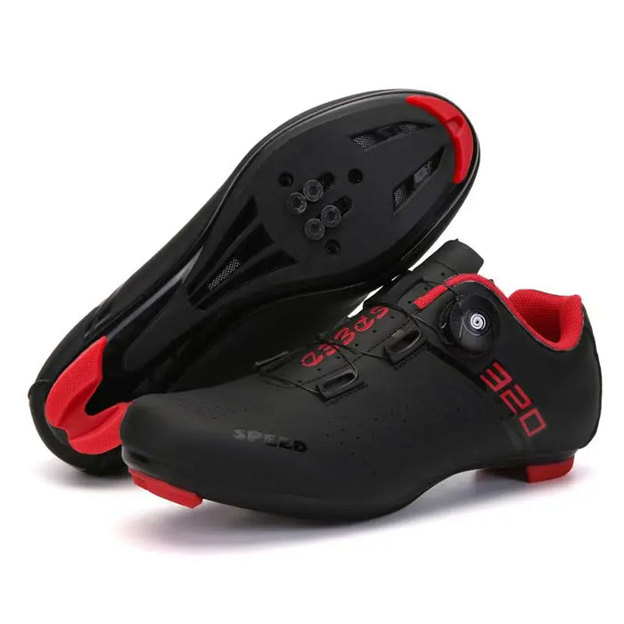 New Cycling Shoes Men's Self-locking Racing Road Cycling Sports Shoes Lockless Training Shoes Women's SPD Cleats Cycling Shoes