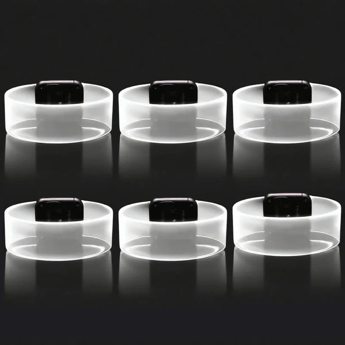 6-60Pcs LED Bracelets for Party Glow in The Dark Flashing Wristband 3 Modes Adjustable Light Up Armband for Wedding Party Favors
