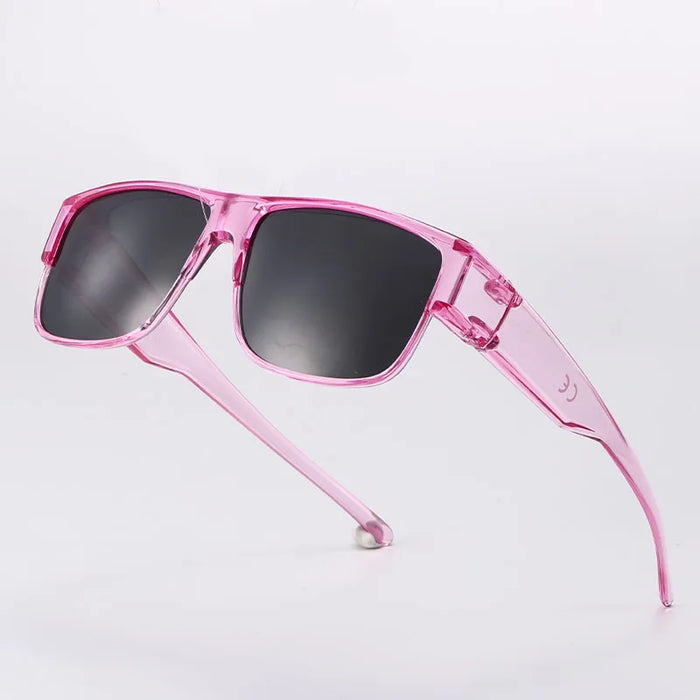 Lunettes de soleil sur-lunettes polarisées pour hommes et femmes, protection UV400 enveloppante pour la conduite et les activités en extérieur