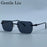 Y2K Rimless Square Sunglasses Men 2026 Luxury Vintage Punk Sun Glasses Hip Hop Metal Frame Steampunk Shades Leopard Head Eyewear