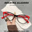 Lunettes de lecture œil de chat rétro contrastées pour femme, lunettes anti-lumière bleue, lunettes de lecture légères et confortables