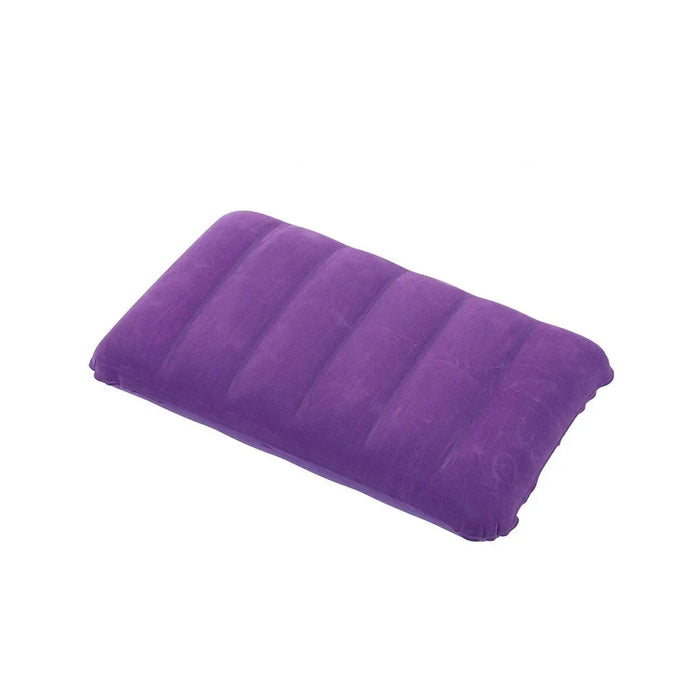 Almohadas de colchón de aire de 47x30cm Cojín para dormir de camping al aire libre Almohadas inflables cuadradas plegables Respaldo de viaje Reposacabezas de avión grande