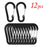 1/6/12 piezas Mosquetón de aluminio Clip Llavero Mosquetones Bloqueo Hebilla Broche Herramienta múltiple para exteriores Mochila Senderismo Pesca Gancho
