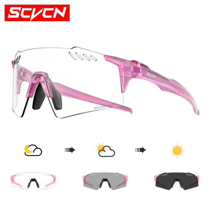 SCVCN Cycling Glasses Men Women Road Sports Running Goggles Outdoor Mountain Bicycle Sunglasses UV400 Fishing Driving Eyewear