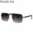 Rimless Square Punk Sunglasses Men 2026 Luxury Brand Designer Vintage Hip Hop Sun Glasses Cut Edge Eyewear Fashion Driving Shade