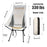 WESTTUNE Silla de camping portátil plegable con reposacabezas Sillas turísticas ligeras Silla de pesca de aleación de aluminio Muebles de exterior