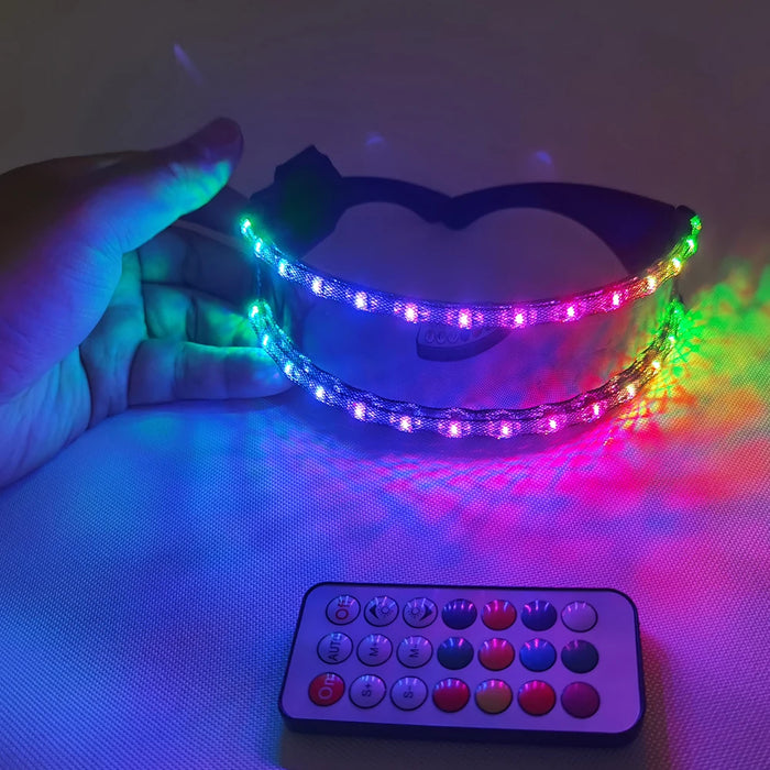 LED Glasses Sunglasses Goggles For Party Dancing Glowing LED Mask Rave Glasse EDM Party DJ Stage